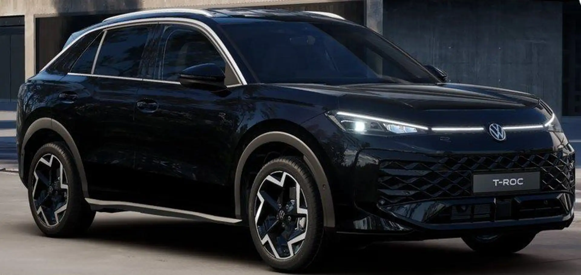 Volkswagen T-Roc 1.5 TSI DSG R-Line Neues Modell Schwarz - 1