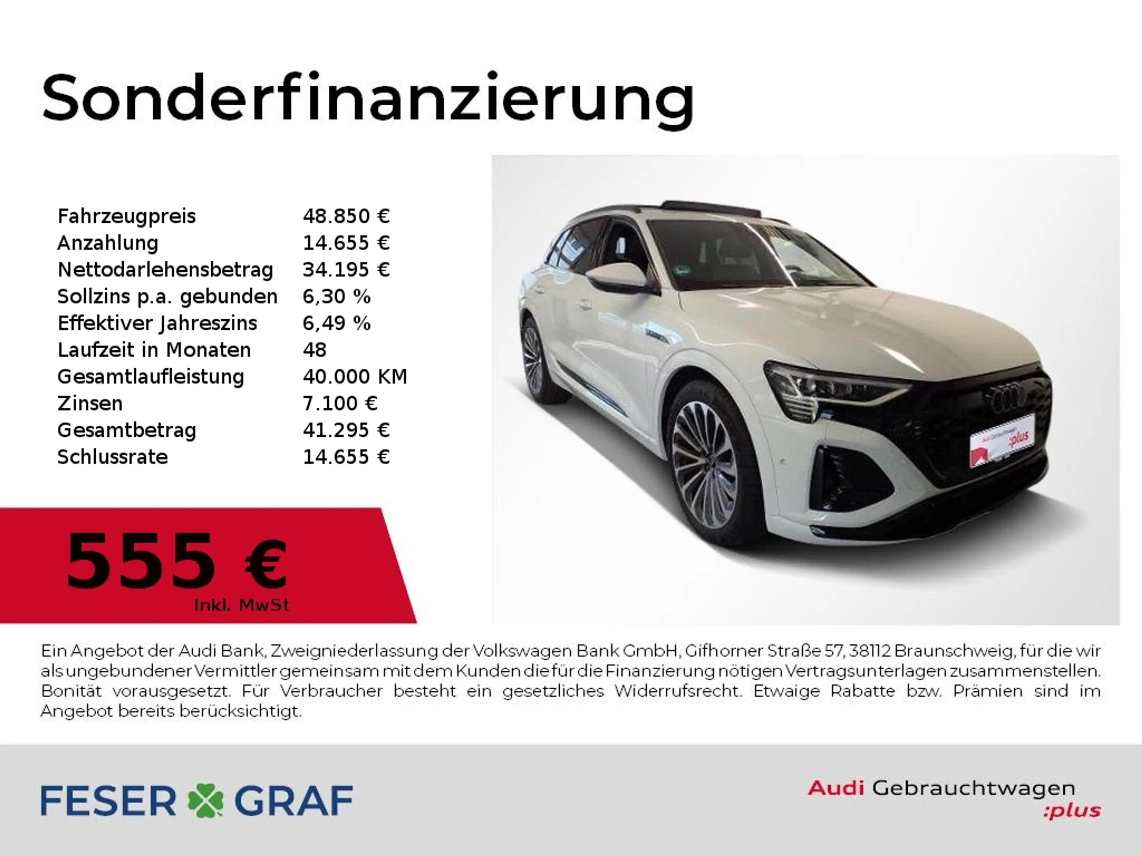 Audi Q8 e-tron 55 S Line Int Pano,Navi,Kameras,21Zoll