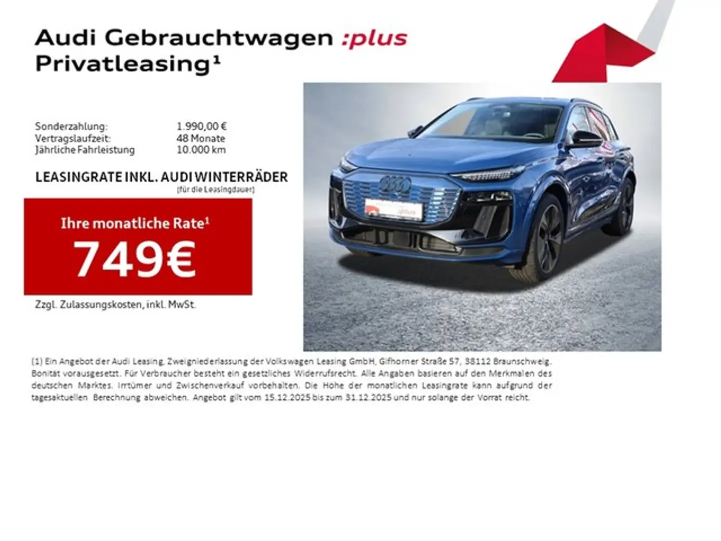 Audi SQ6 e-tron Edition One Pano AHK LM21 B&O HuD Leder Blau - 2
