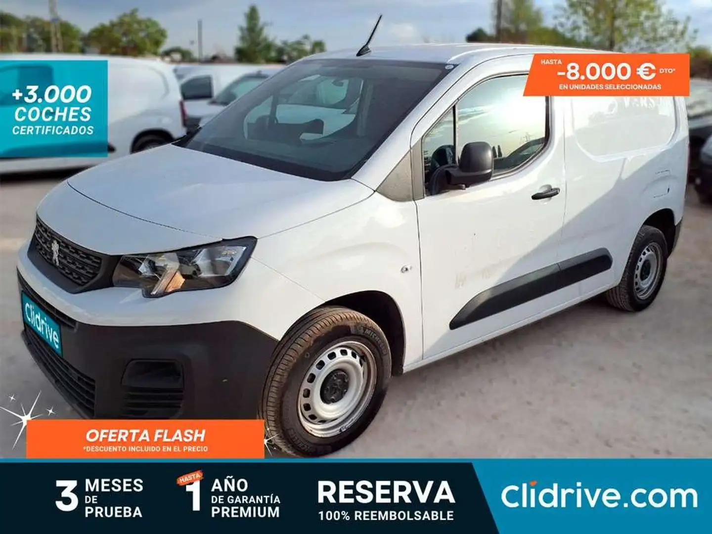 Peugeot Partner 1.6BlueHDI S&S Pro Standard 600kg 100 Blanco - 1