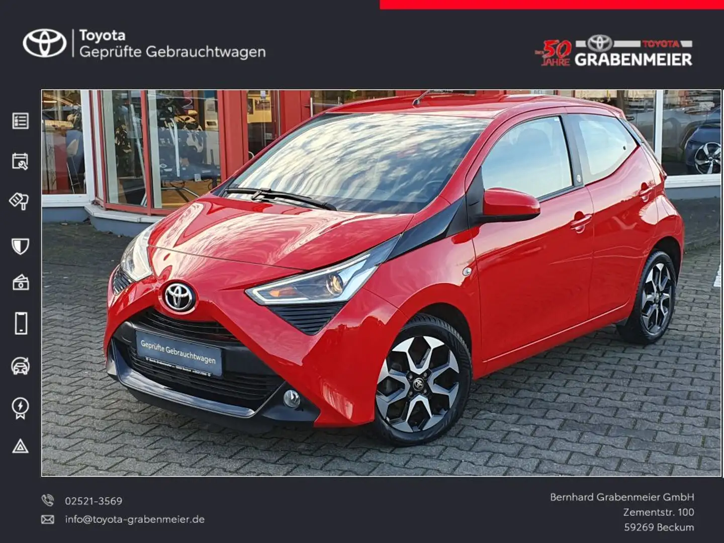 Toyota Aygo X x-play Team Deutschland Rot - 1