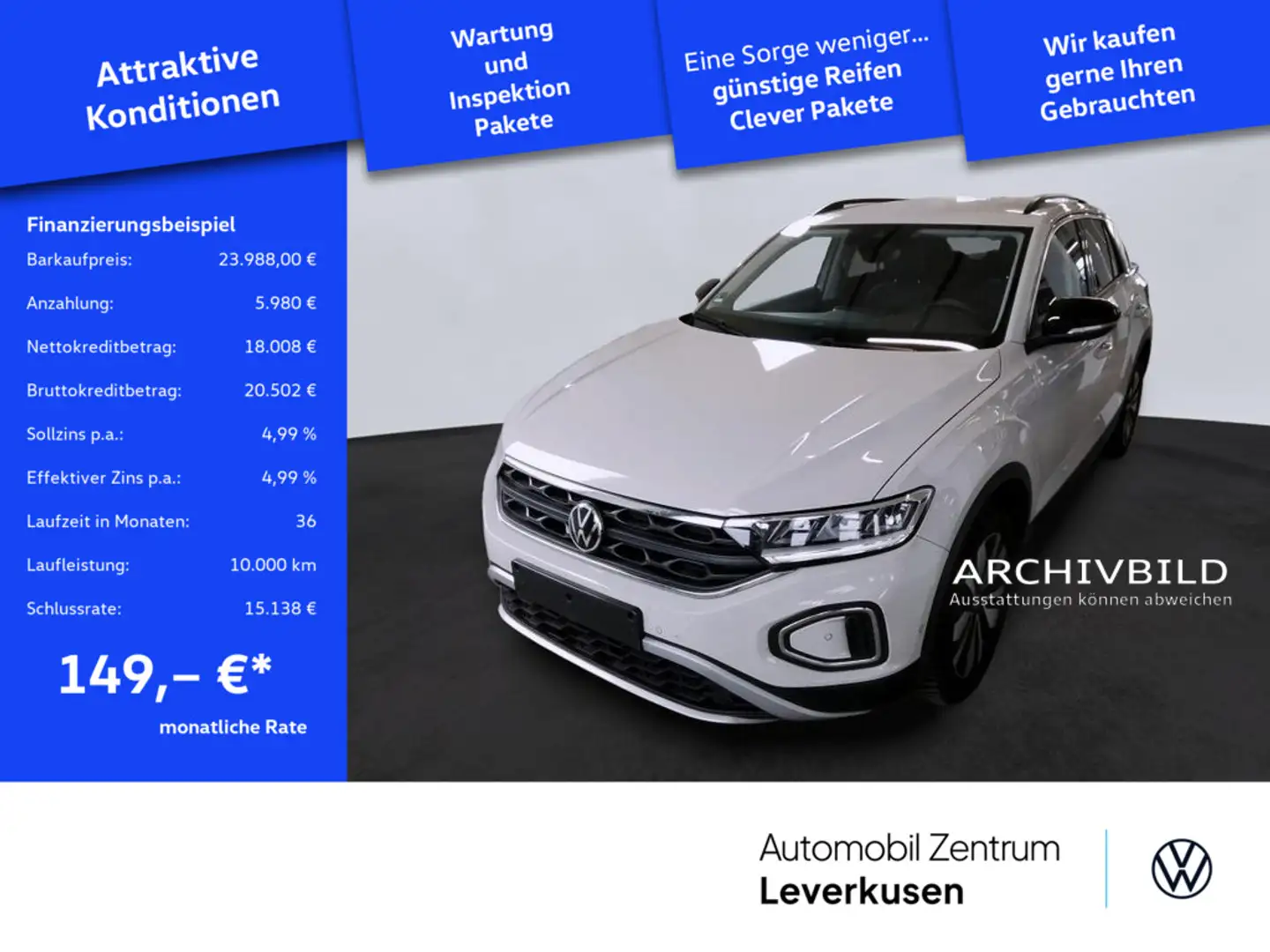 Volkswagen T-Roc Goal LED NAVI SHZ PDC CARPLAY VIRT ACC Schwarz - 1