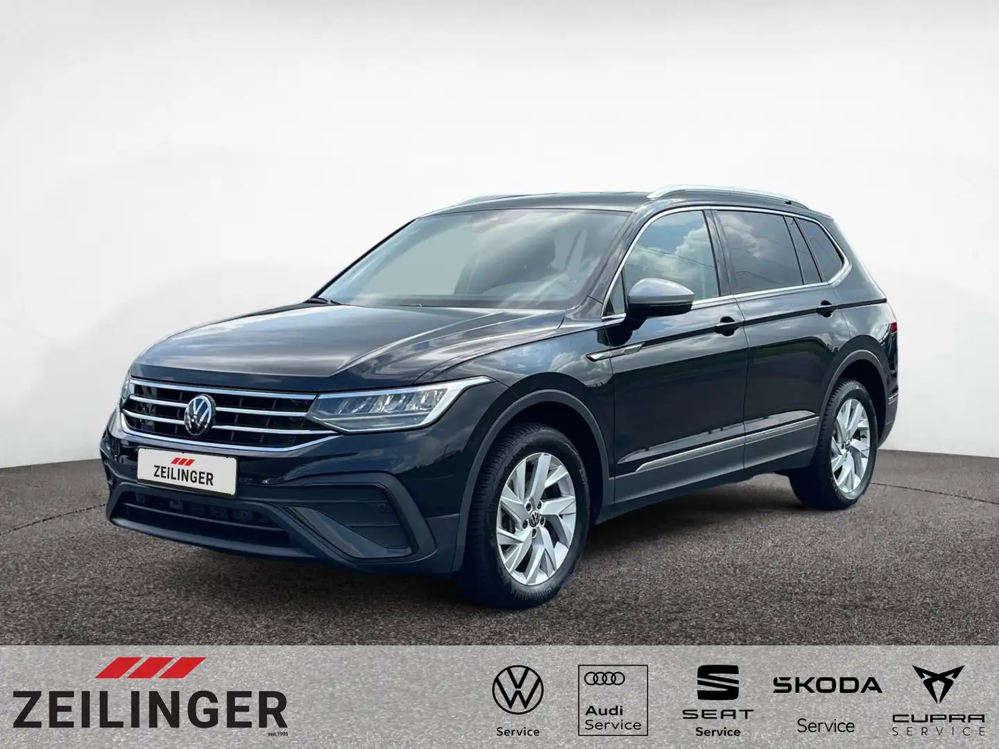 Volkswagen Tiguan Allspace Life 4Mo TSI DSG|7-S|AHK|eHECK Schwarz - 1