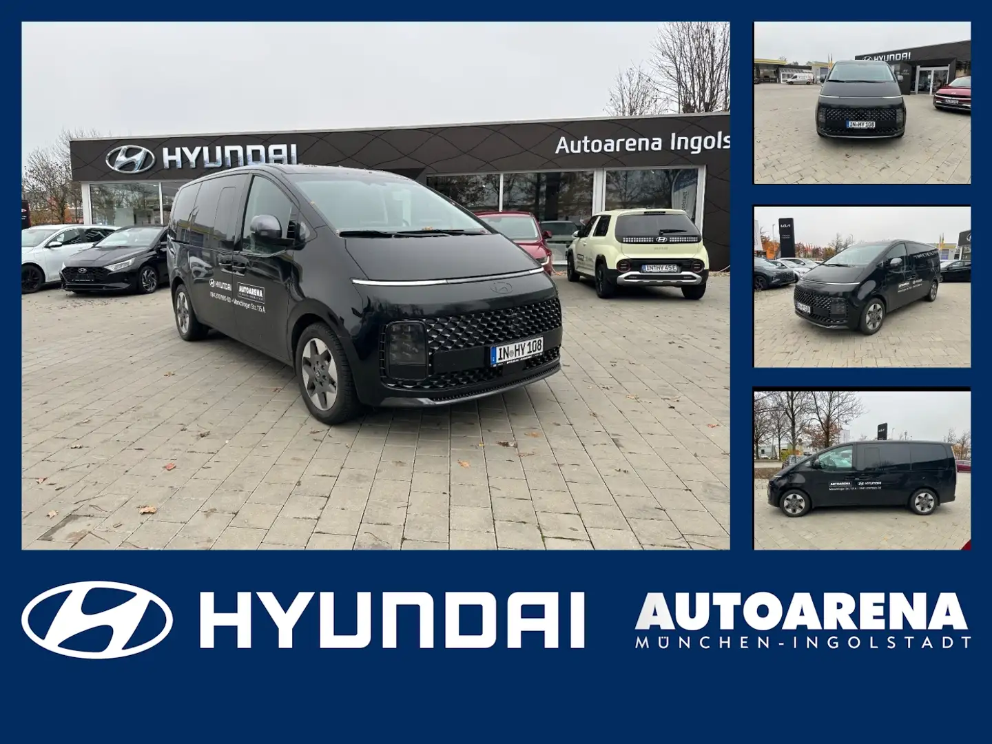 Hyundai STARIA 1.6 T-GDI 2WD Signature 2xKlima 360 ACC Noir - 1