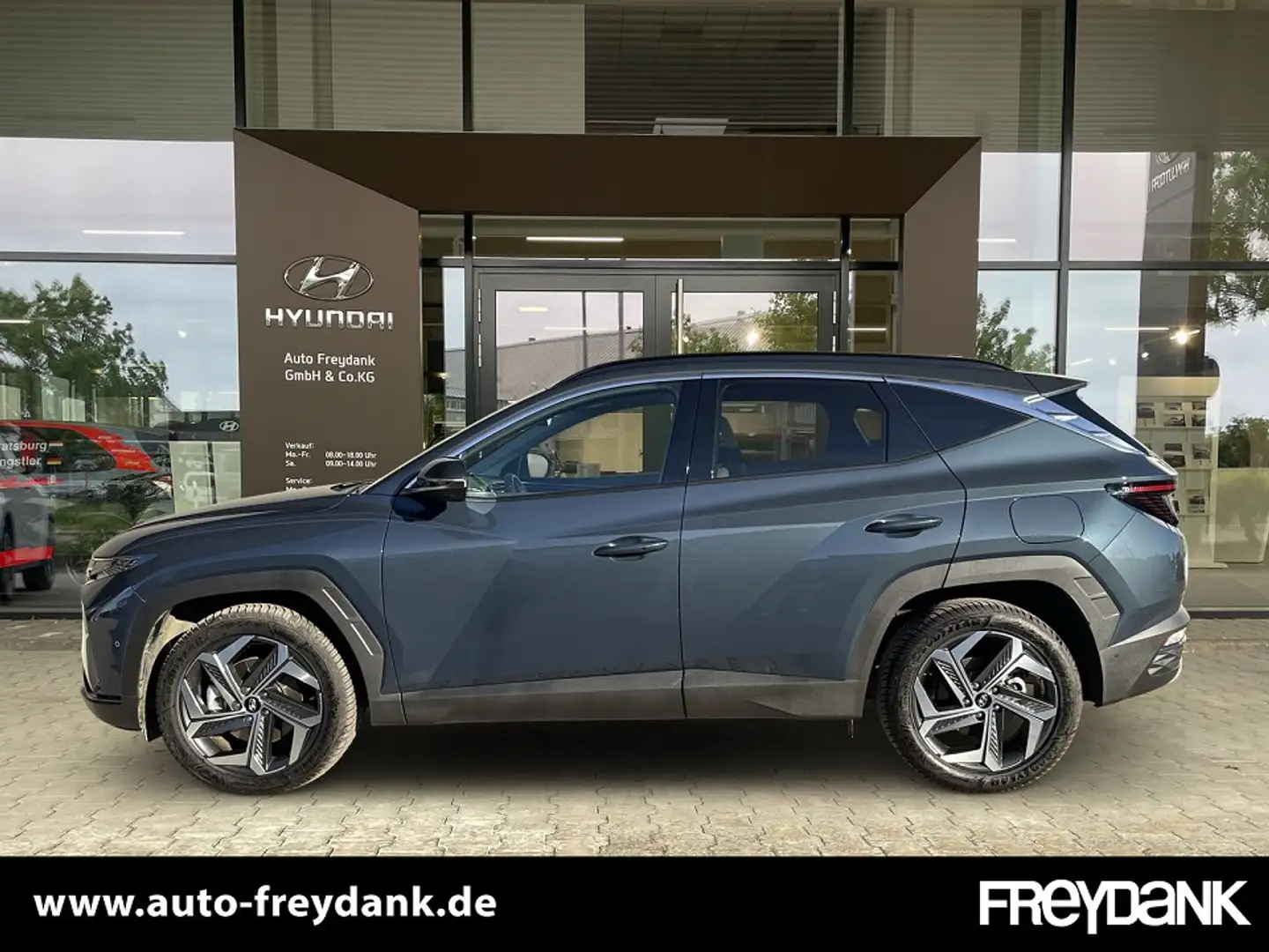 Hyundai TUCSON 1.6 T-GDI Prime Hybrid 4WD Assistent+ Panoramadach Bleu - 2