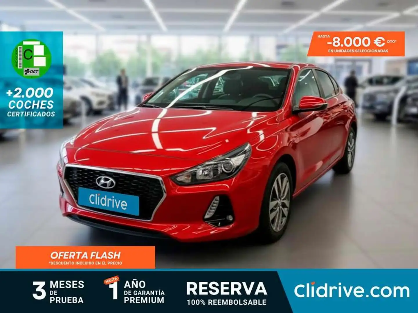Hyundai i30 1.0 TGDI Tecno Fastback Rojo - 1