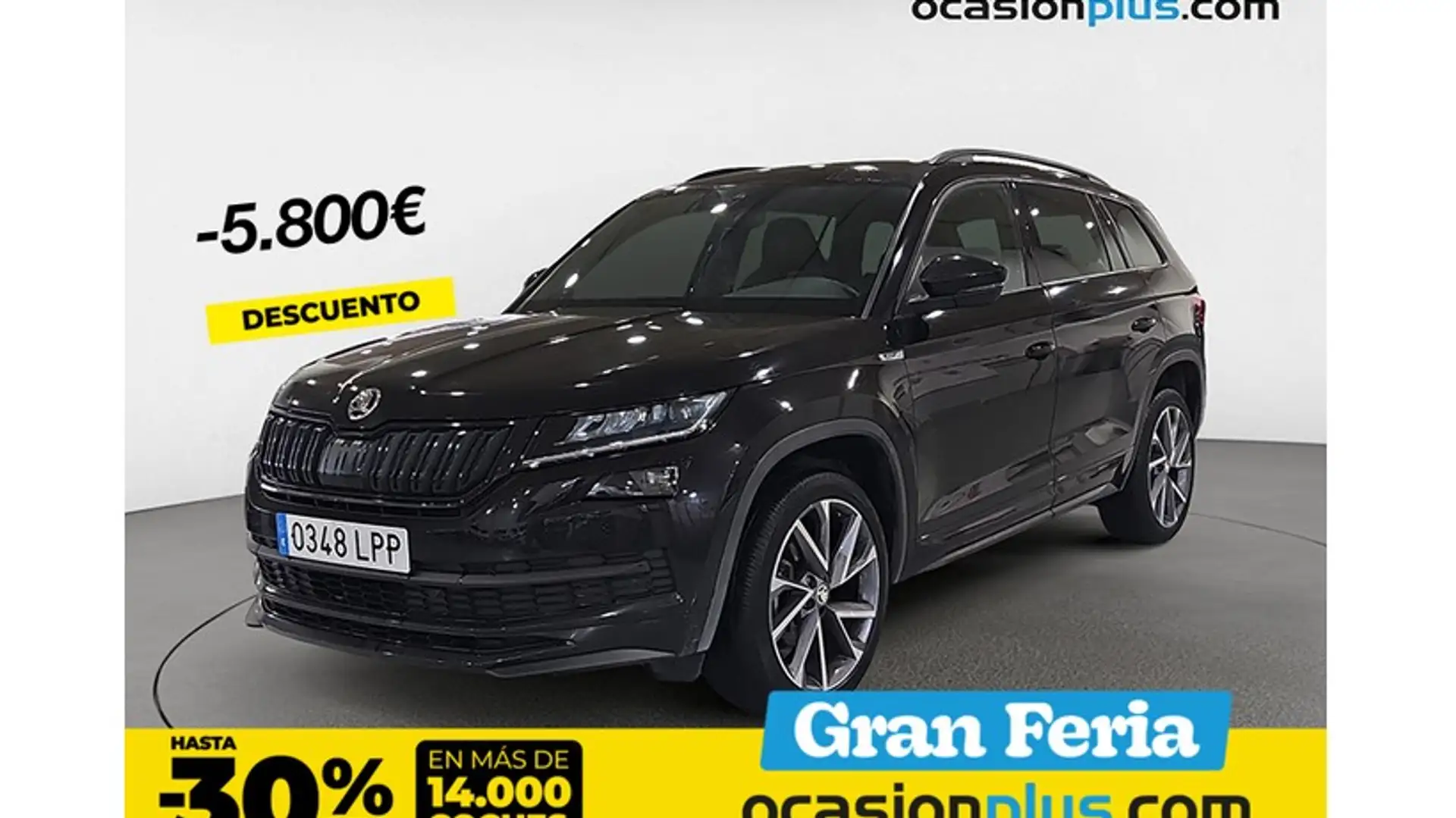 Skoda Kodiaq 2.0TDI AB tech Sportline 4x2 DSG 110kW Zwart - 1