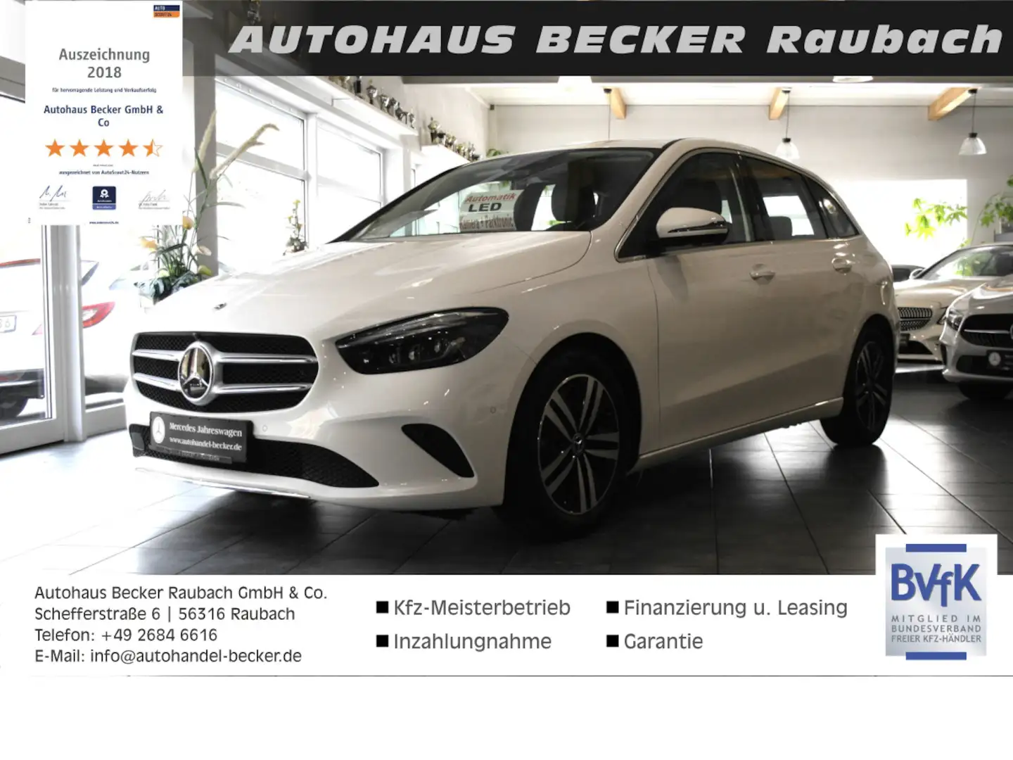 Mercedes-Benz B 200 Progres.*Distronic*360° Kamera*el.Hecktüre Blanc - 1
