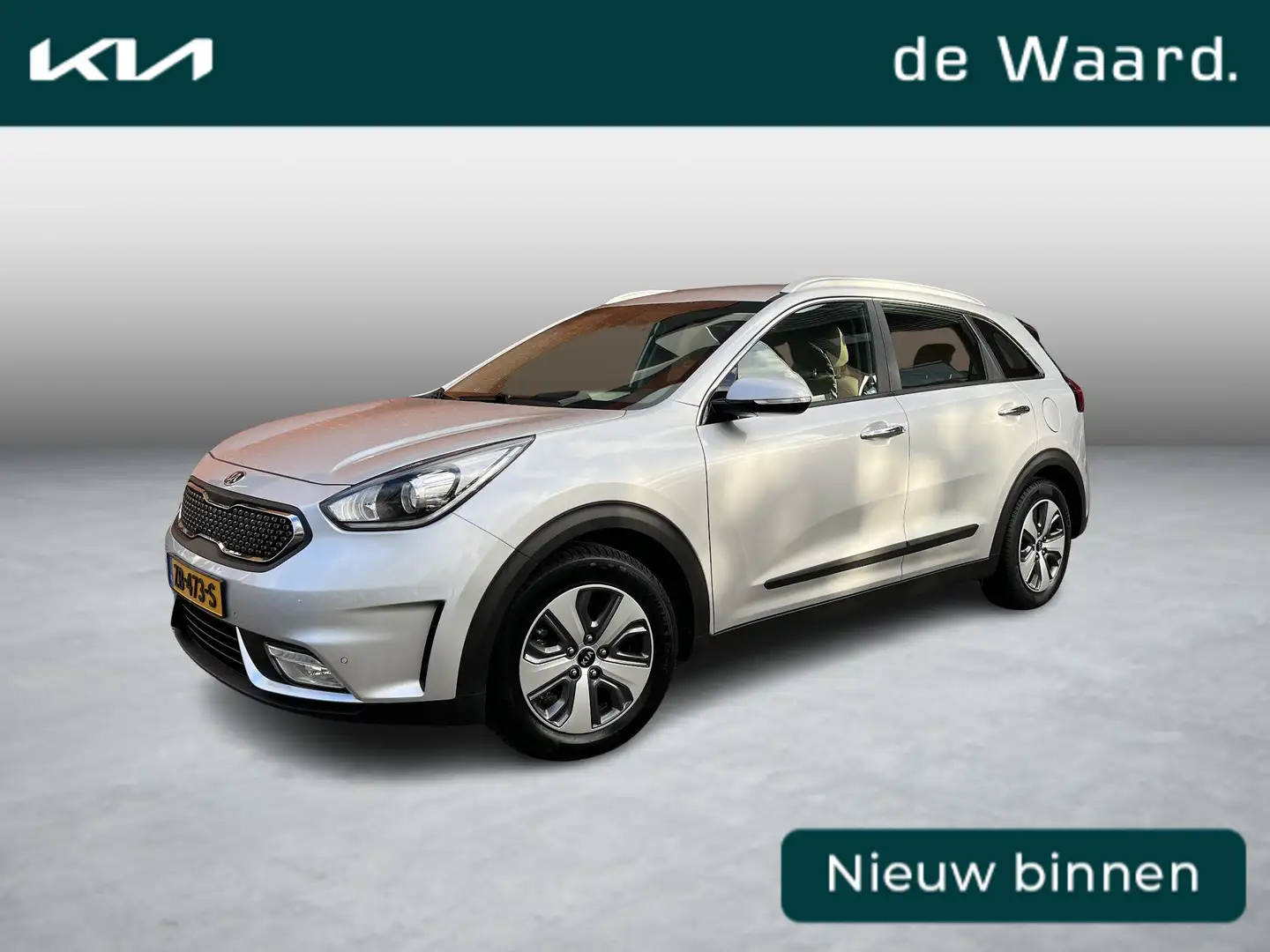 Kia Niro 1.6 GDi Hybrid DynamicLine | Lederen bekleding | A Grijs - 1