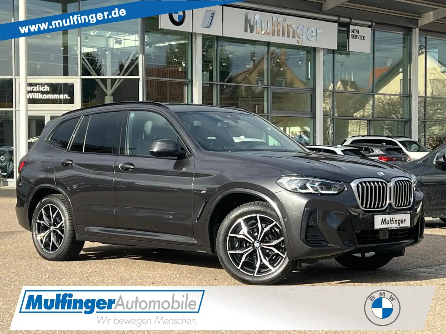 BMW X3 0d M Sport Laser HUD ACC Pano Kamera HK AHK Grigio - 1