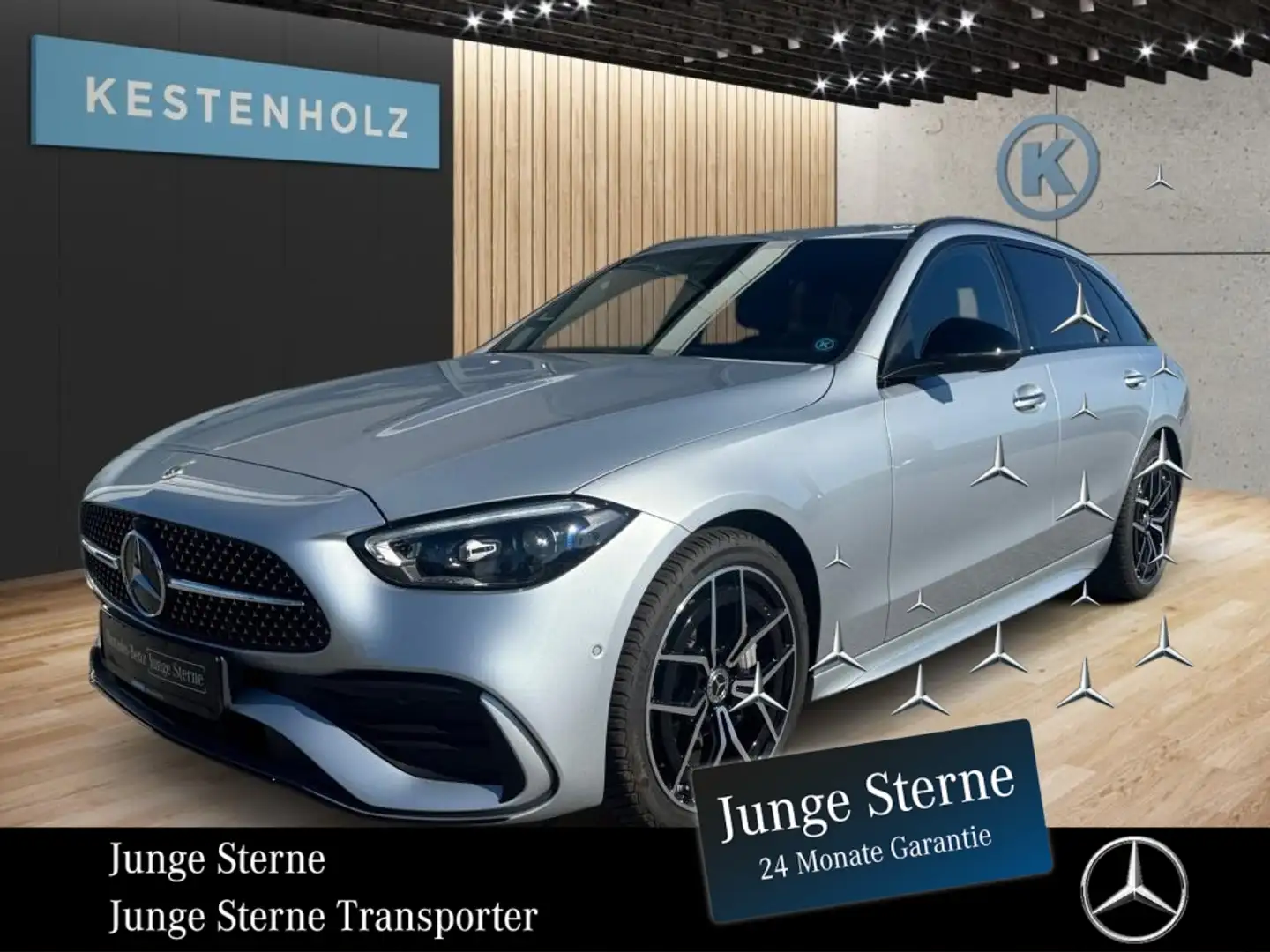 Mercedes-Benz C 200 T-Modell *AMG*NIGHT*MEMO*360°*NAVI*SHZ* Argento - 1