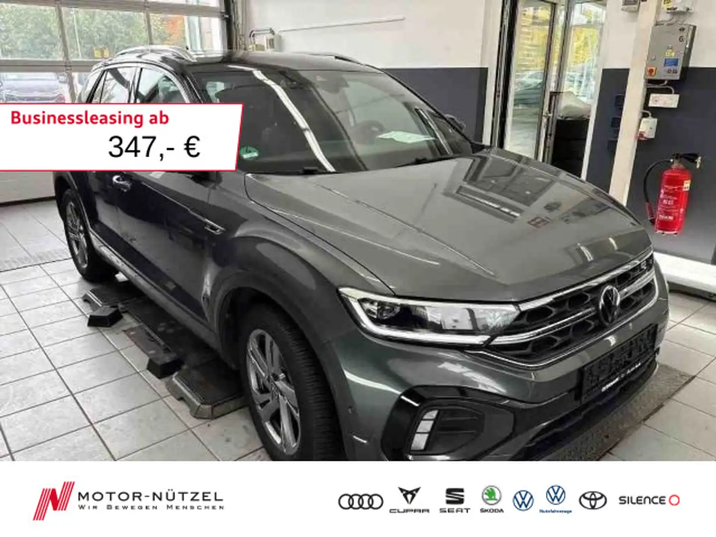 Volkswagen T-Roc 2.0 TDI DSG R-LINE 5JG+LEDplus+NAV+AHK+ACC Gris - 1