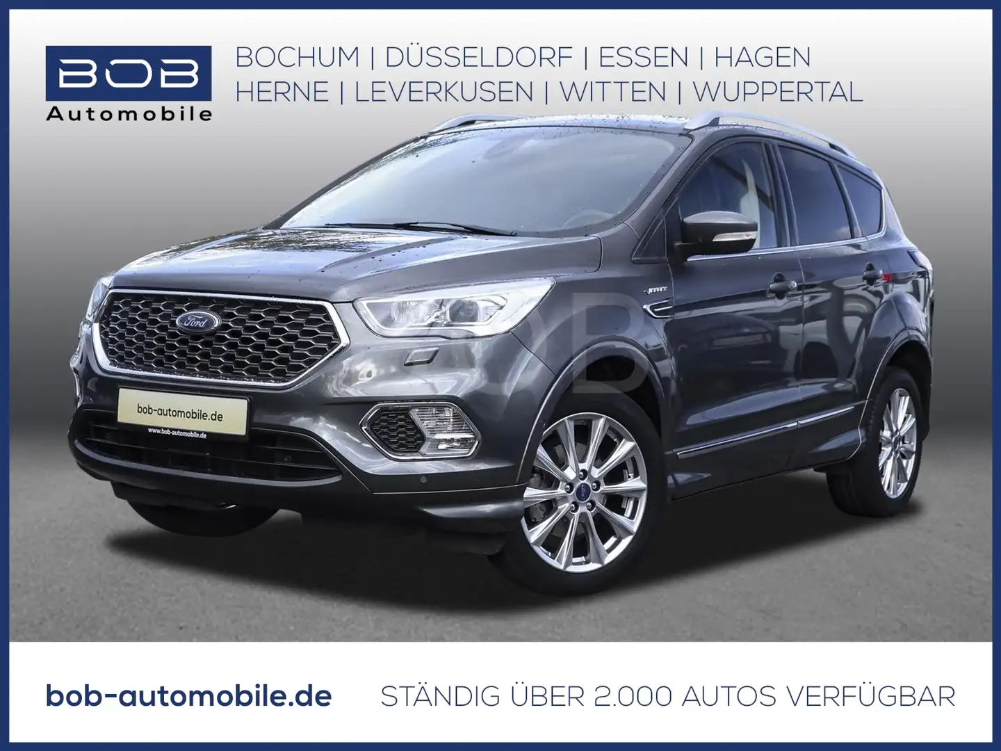 Ford Kuga 1.5 EcoBoost Vignale 2WD  LEDER NAVI SHZ AHK Grigio - 1