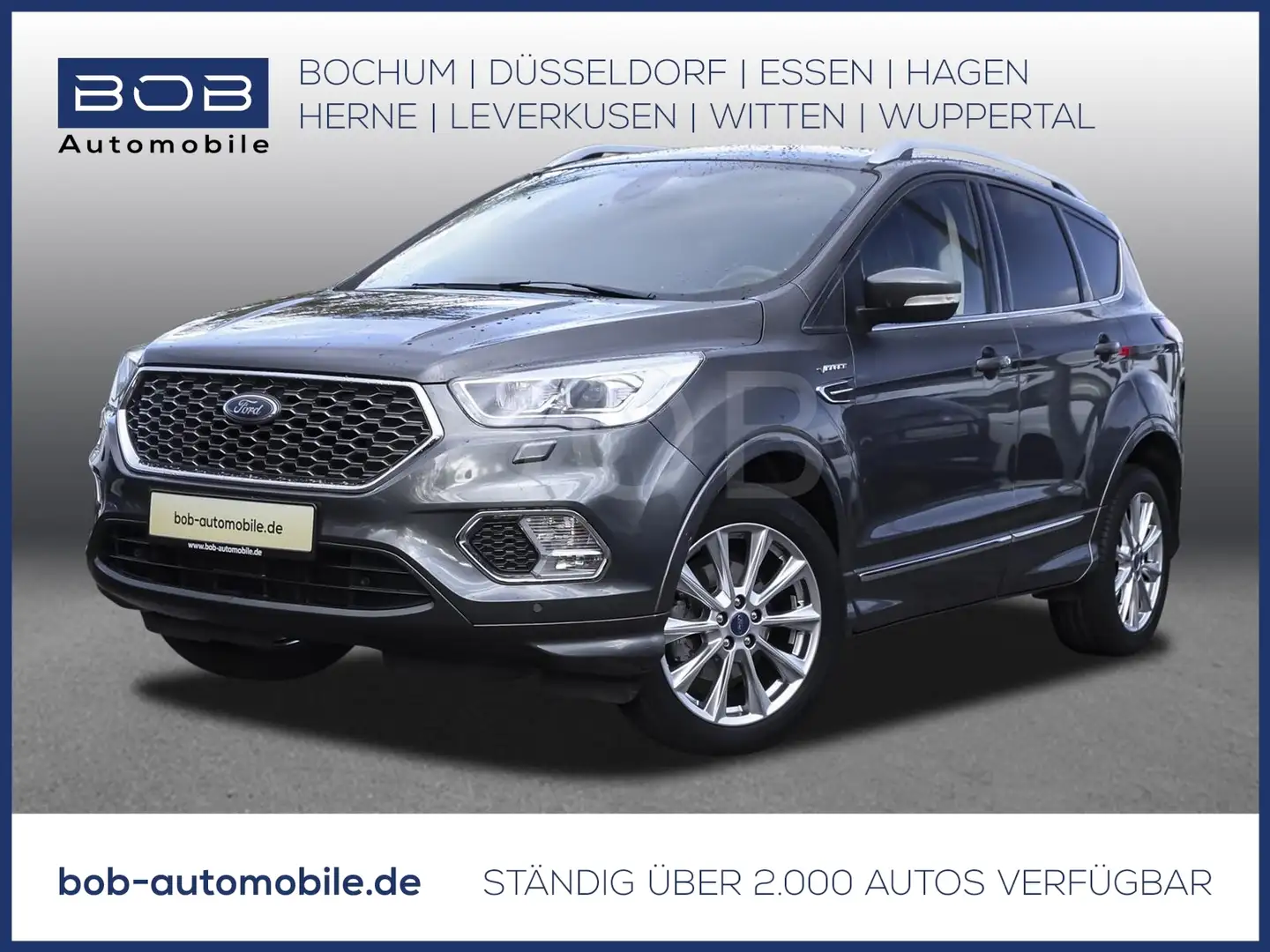 Ford Kuga 1.5 EcoBoost Vignale 2WD LEDER NAVI SHZ AHK Szary - 1