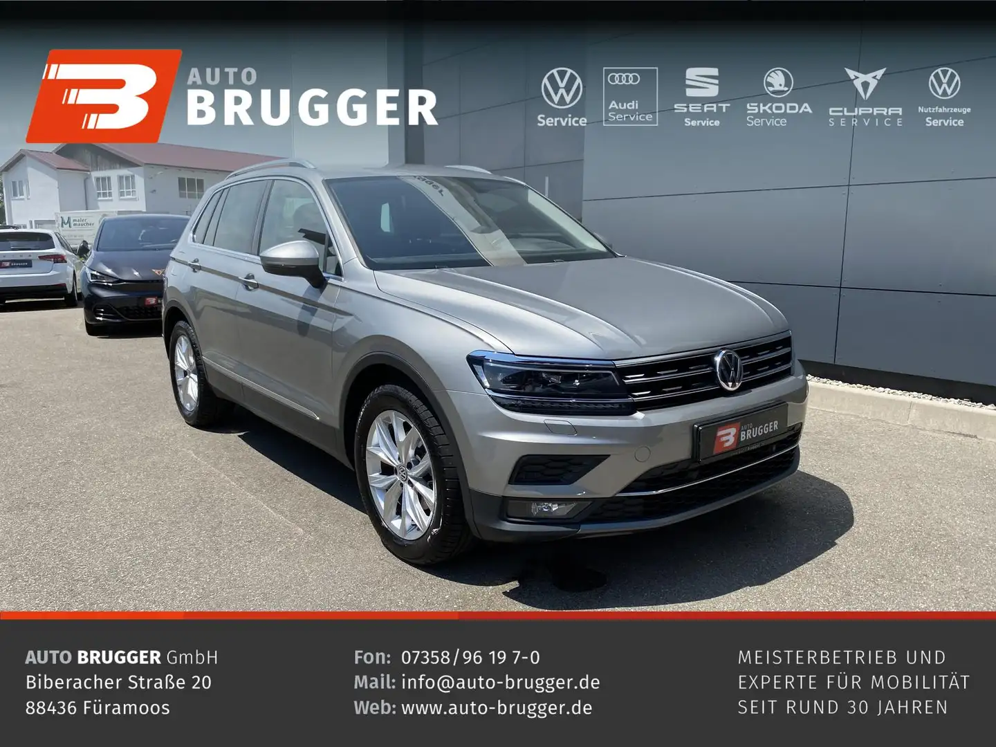 Volkswagen Tiguan 2.0 TDI DSG HIGHLINE NAVI LED SHZg. AHK Argento - 1