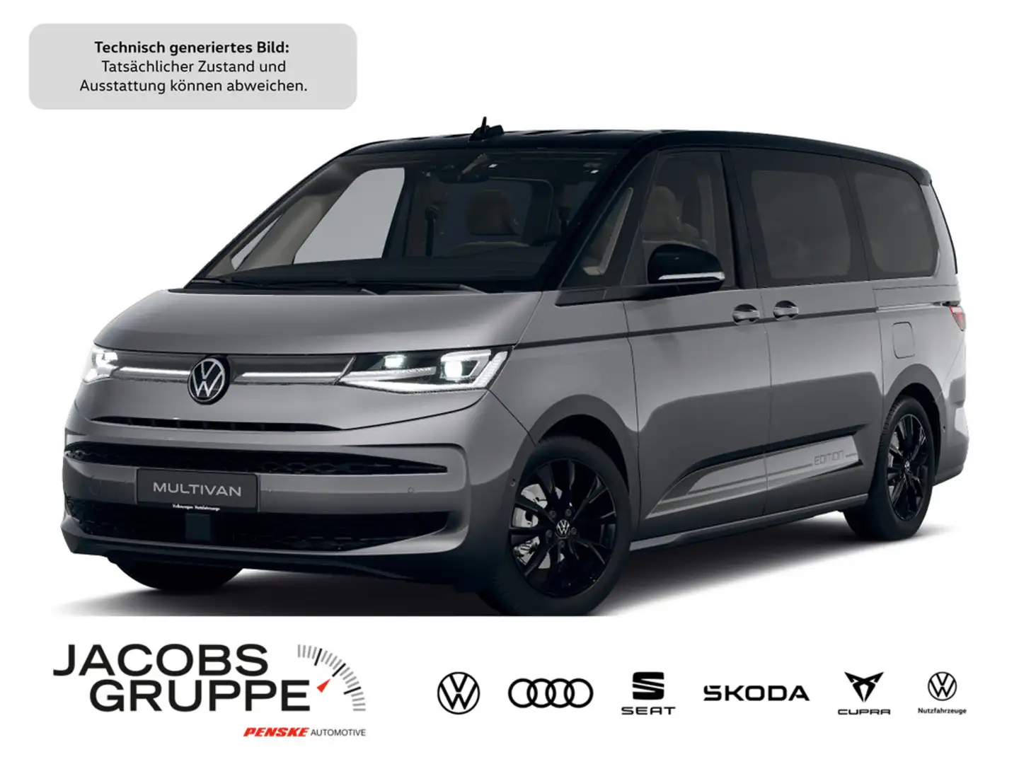 Volkswagen T7 Multivan 2.0 TDI lang DSG,Navi,Matrix,AHK Grau - 1