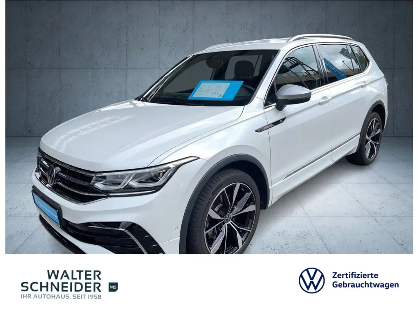 Volkswagen Tiguan Allspace 2.0 TSI 4Motion R-line AHK Matri Weiß - 1