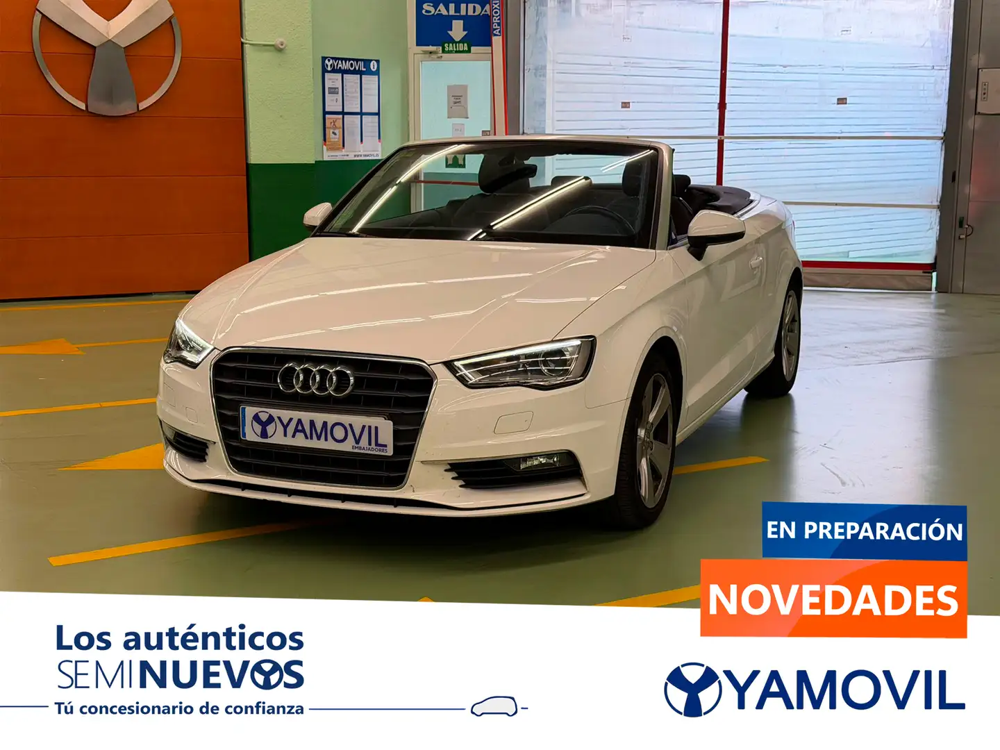 Audi A3 Cabrio 1.6TDI CD Ambition Blanco - 1