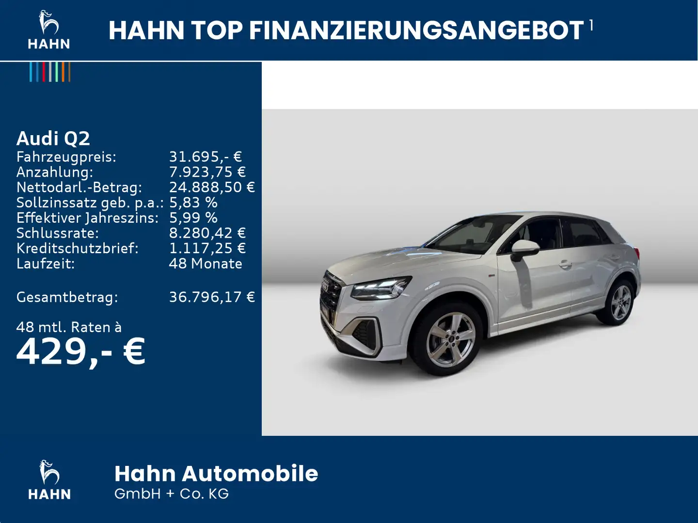 Audi Q2 35TFSI S-tronic S line Cam Matrix Navi Sitzhe Weiß - 2