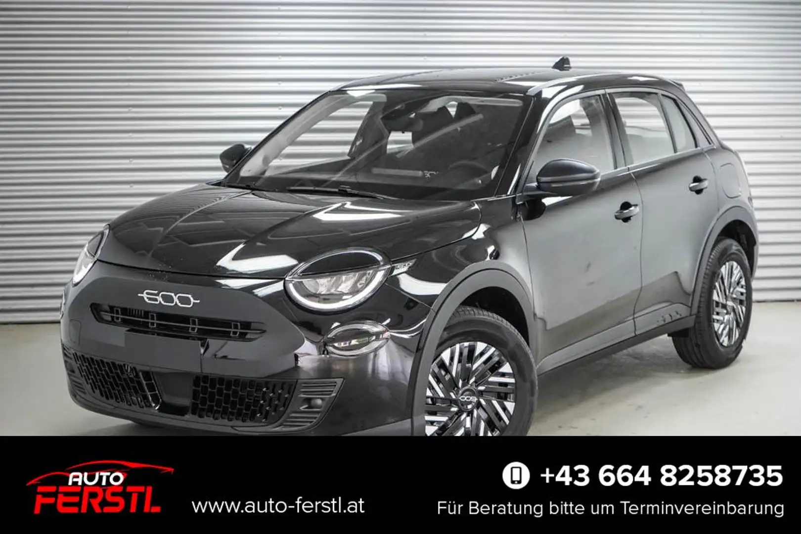 Fiat 600 1,2 MHEV DCT 48V - LAGER 74 kW (101 PS), Automatik Schwarz - 1