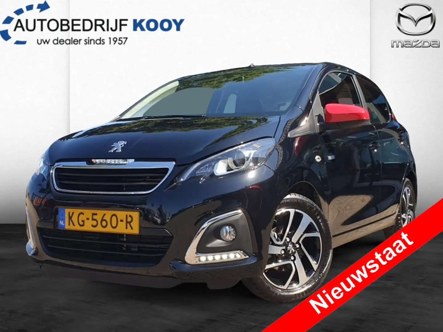 Peugeot 108 1.0 e-VTi Access / 3300 km / Airco / Cruise Contro Zwart - 1
