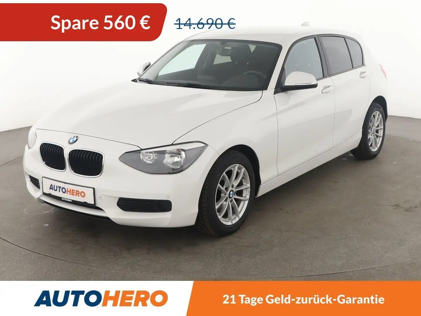 BMW 116 116i Aut.*NAVI*PDC*SHZ*KLIMA*GARANTIE* Weiß - 1