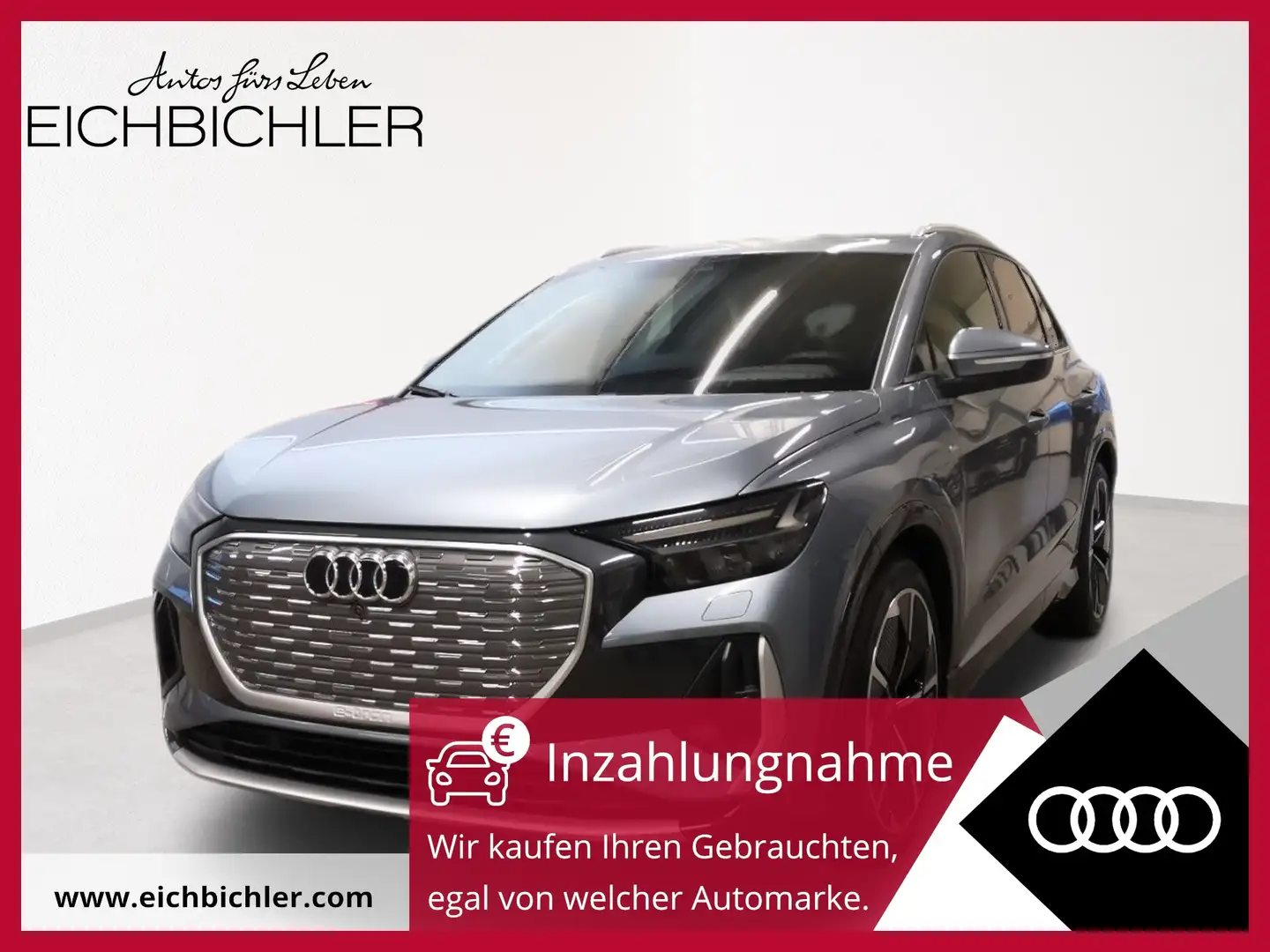 Audi Q4 e-tron Q4 40 e-tron S line Pano ACC HUD SpurH MATRIX Blau - 1
