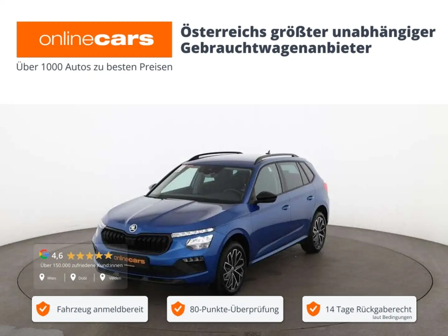 Skoda Kamiq 1.0 TSI Selection LED R-CAM ASSIST TEMPOMAT Blau - 1
