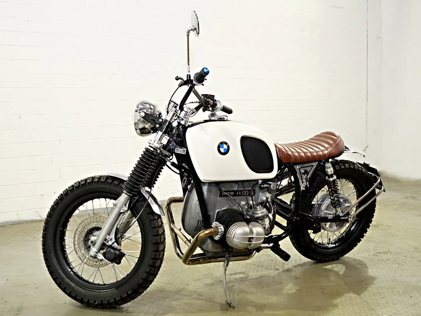 BMW R 90/6 Scrambler Unikat Blanc - 2