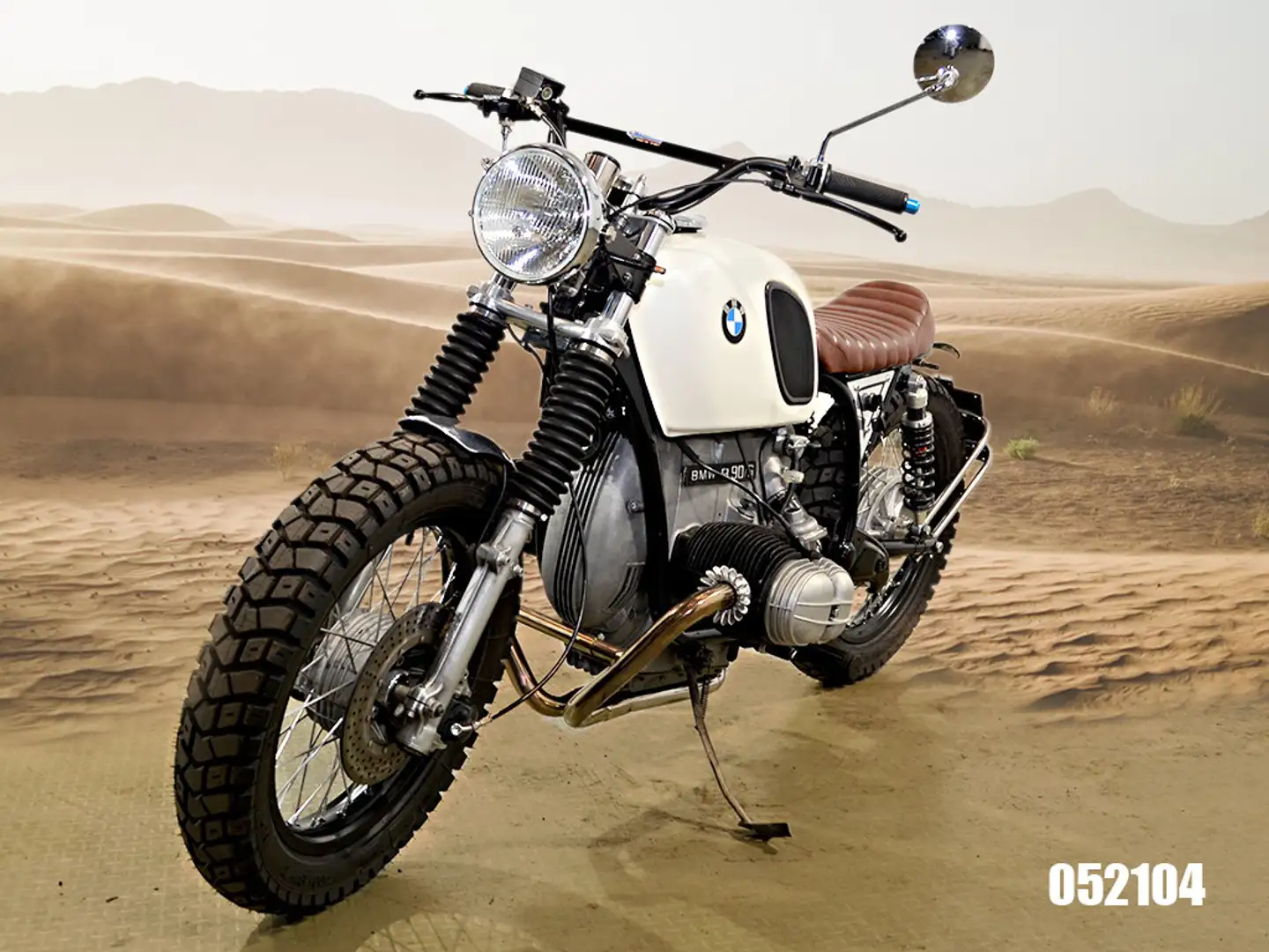 BMW R 90/6 Scrambler Unikat Blanc - 1
