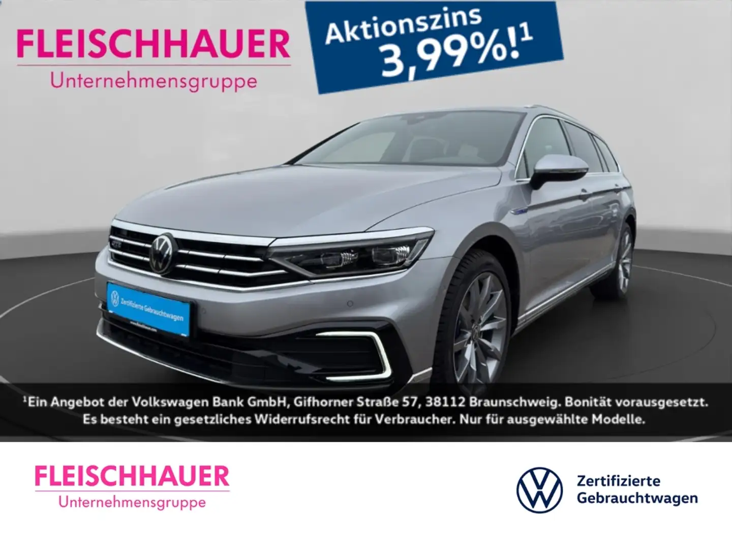 Volkswagen Passat Variant GTE 1.4 TSI AHK schwenk el Heckklappe RFK Business Silber - 1