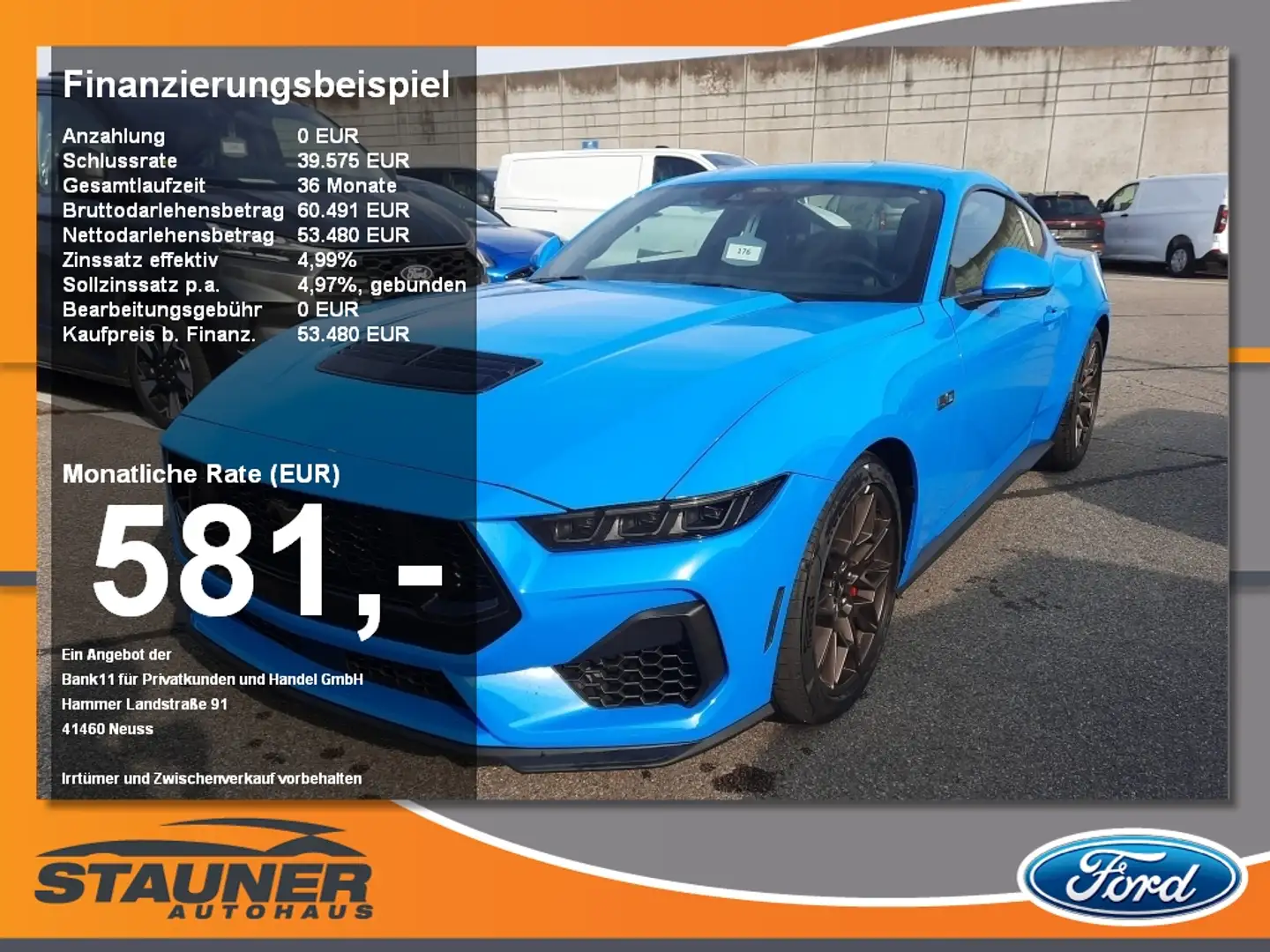 Ford Mustang GT 5.0l V8 Magneride Dämpfersystem Blau - 1