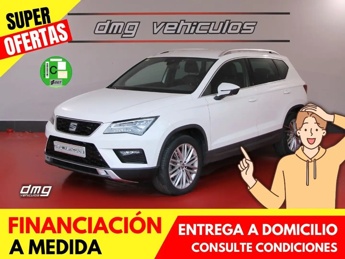 SEAT Ateca 2.0 TDI DSG 4Drive StSp Xcelence 190Cv Blanc - 1