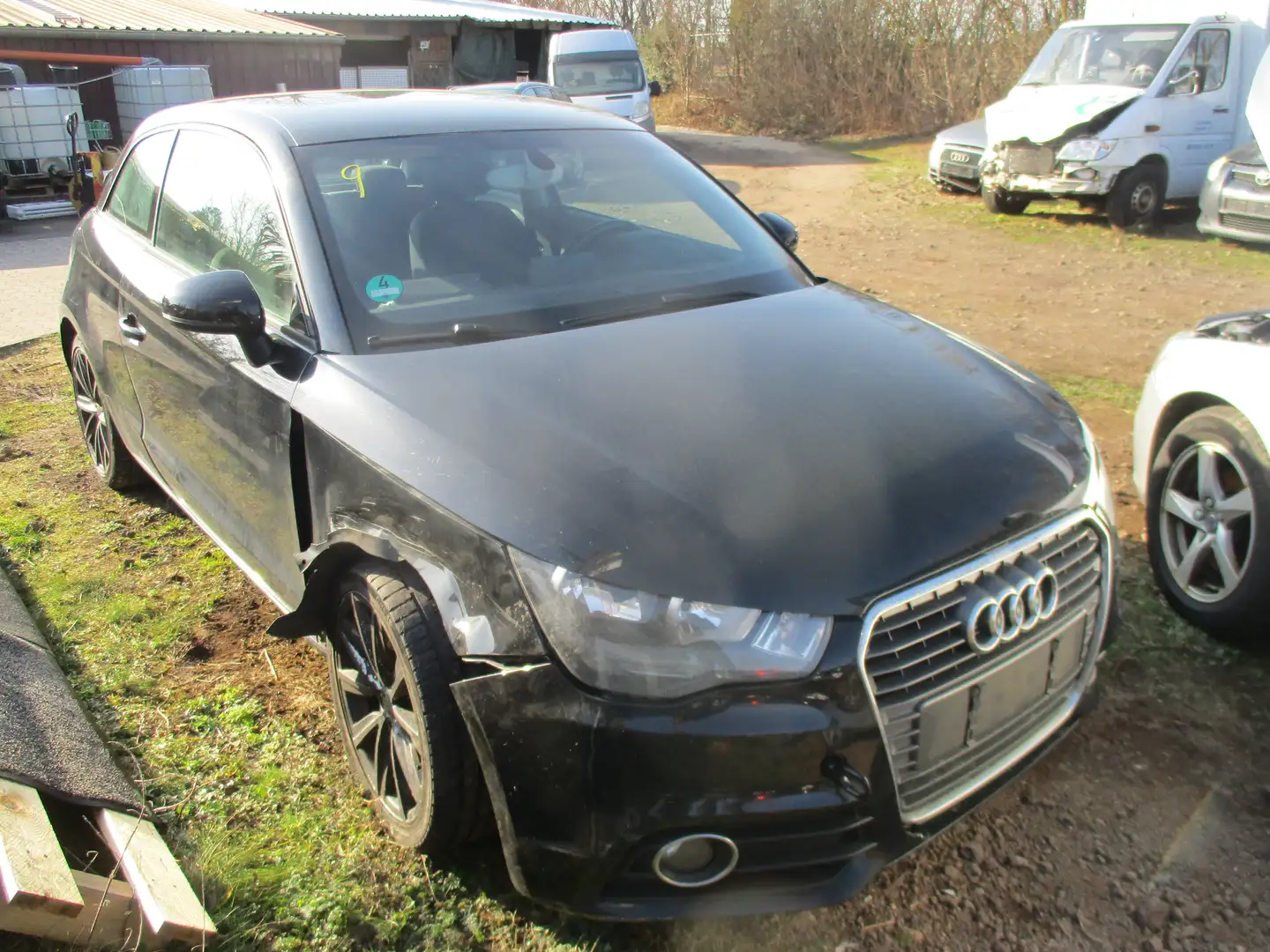 Audi A1 attraction-Alu-Klima-Euro-5- Schwarz - 1