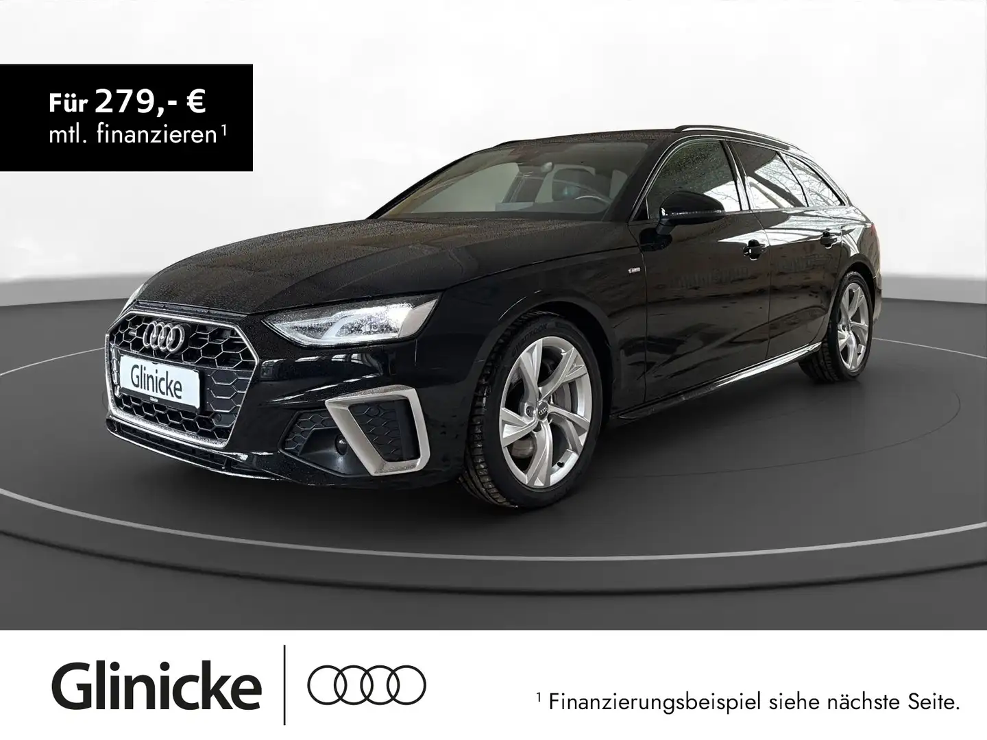 Audi A4 45 TFSI qu. S line LM 18" Navi PDC vo+h Black - 1