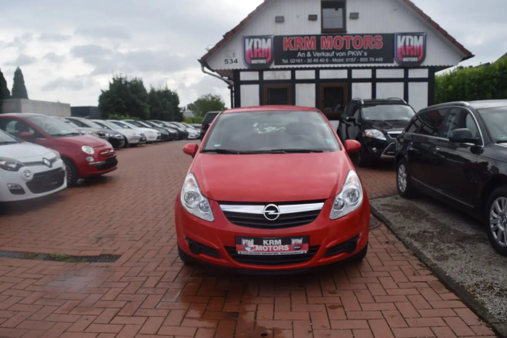 Opel Corsa D  TÜV/AU NEU,KLIMA,ISOFIX,FAHRRADTRÄGER Rot - 1