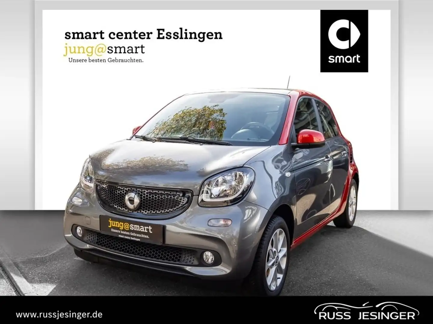 smart forFour 66 kW turbo twinamic passion *Pano*Klima Gris - 1
