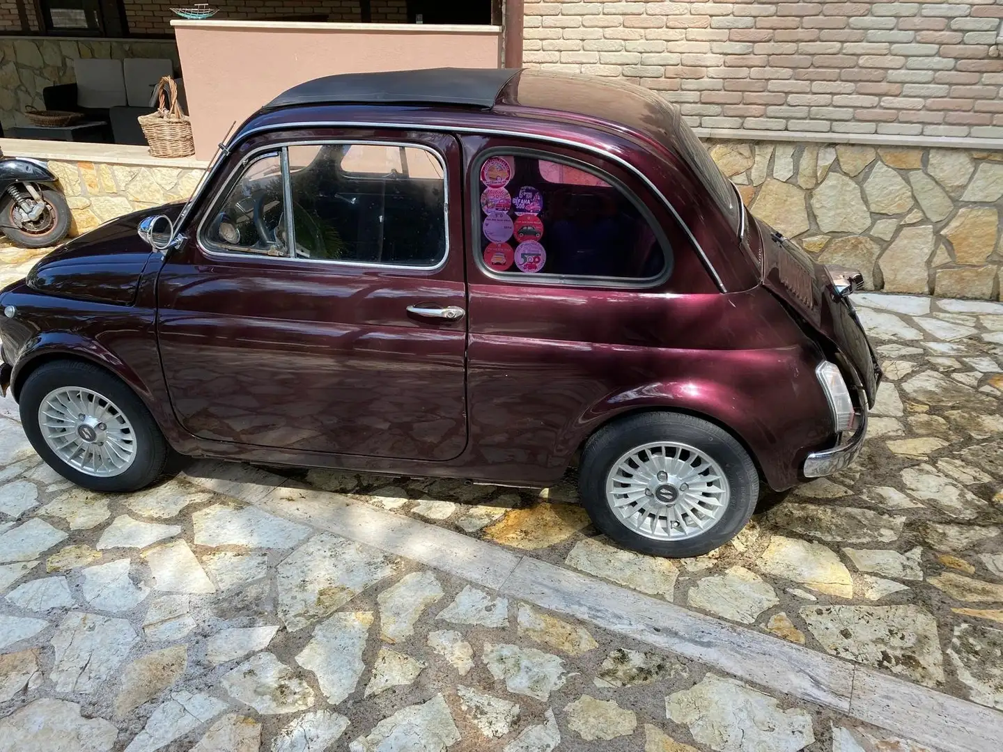 Fiat 500 1967 Paars - 2