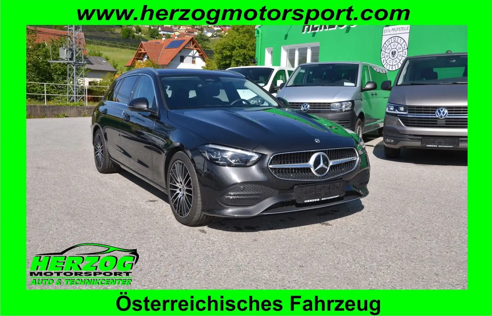 Mercedes-Benz C 220 C 220d T Aut. LED Zentral Display NAVI T-Leder 1.B Grau - 1