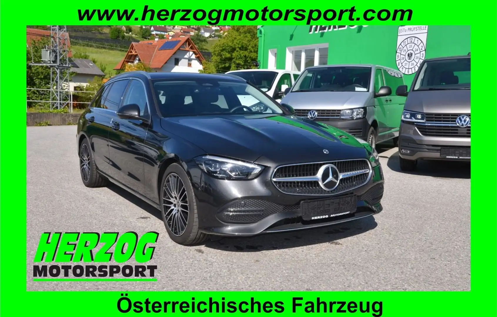 Mercedes-Benz C 220 C 220d T Aut. LED Zentral Display NAVI T-Leder 1.B Grau - 1