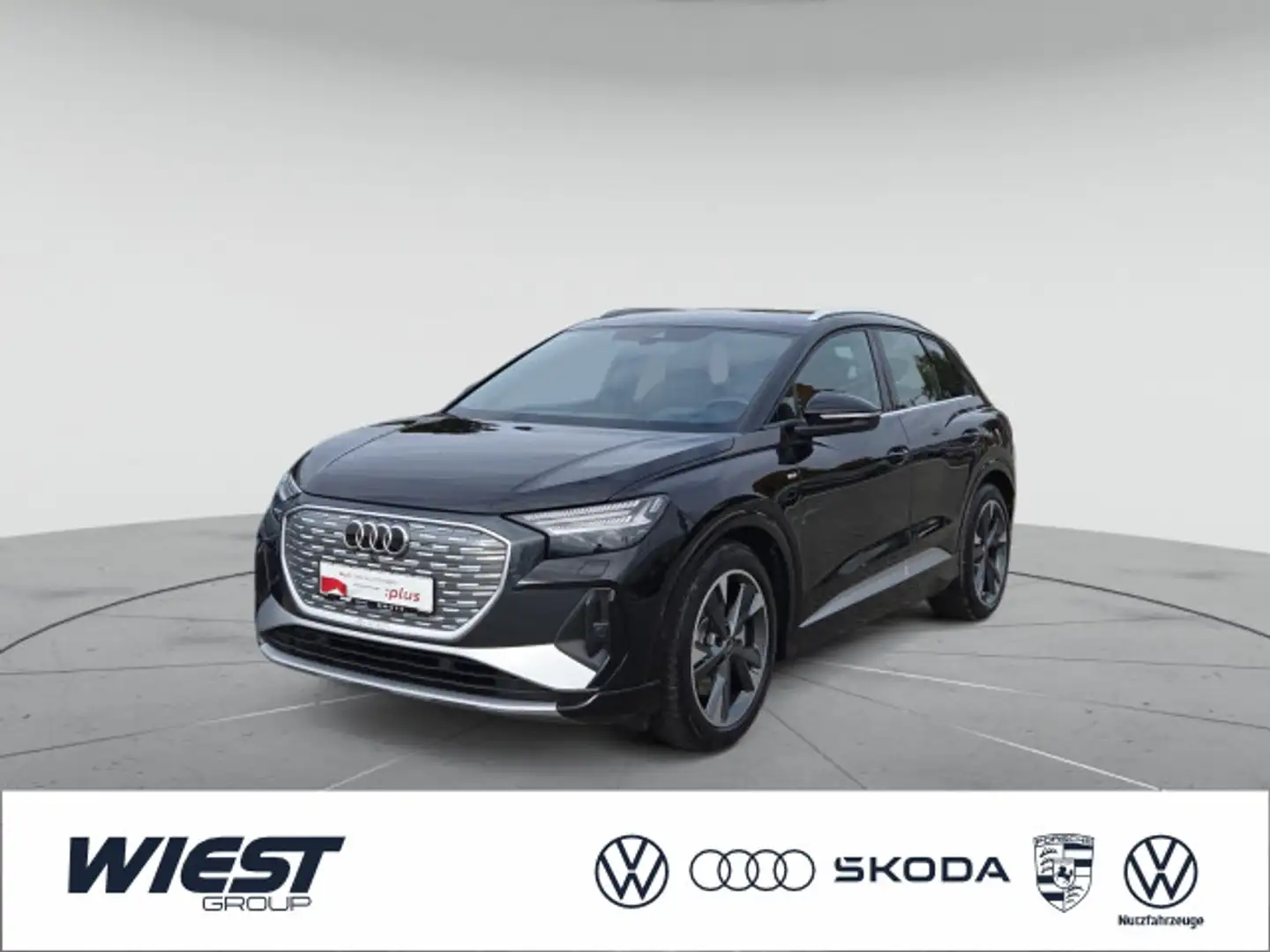 Audi Q4 e-tron 50, S LINE/MATRIX/KAM/NAVI/WÄRMEPUMPE/ Schwarz - 1