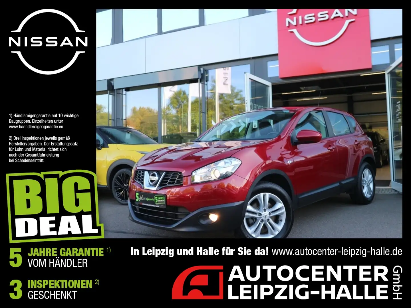 Nissan Qashqai 2.0 CVT 4x4 Acenta PDC Klimaauto WKR GRA Rouge - 1