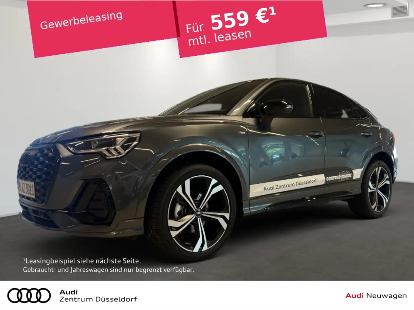 Audi Q3 SPORTBACK 35 TDI Pano Navi Leder S-Line Grau - 1