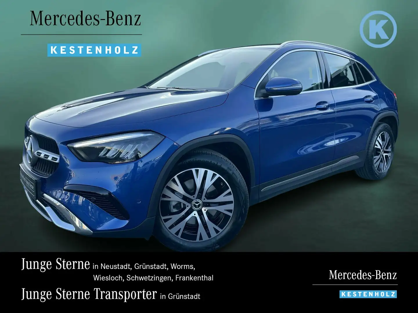 Mercedes-Benz GLA 200 GLA 200 PROGRESSIVE+AHK+DISTRO+KAM+EASYP+LENKHZ Blau - 1