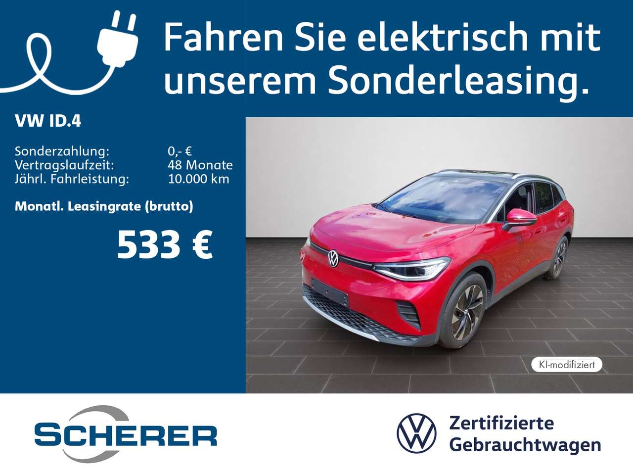 Volkswagen ID.4 — Volkswagen ID.4 Pro 77 kWh | SOH 100% | AHK | Anschlussgara
