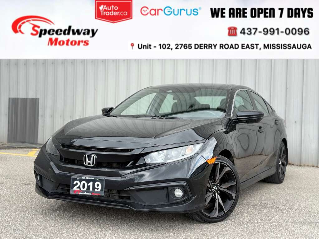 2019 Honda Civic Sport AUTO/ NO ACCIDENT/ APP CONNECT/ PUSH START/