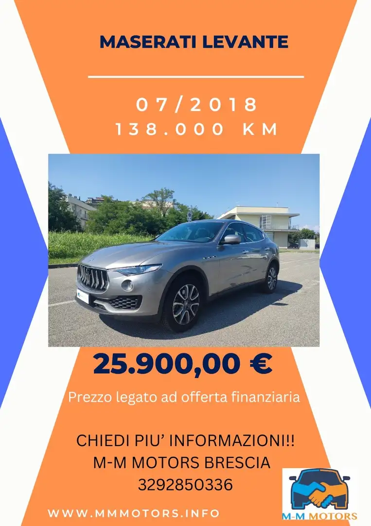 Maserati Levante V6 Diesel AWD IVA INCLUSA ProM-Mo Gris - 1