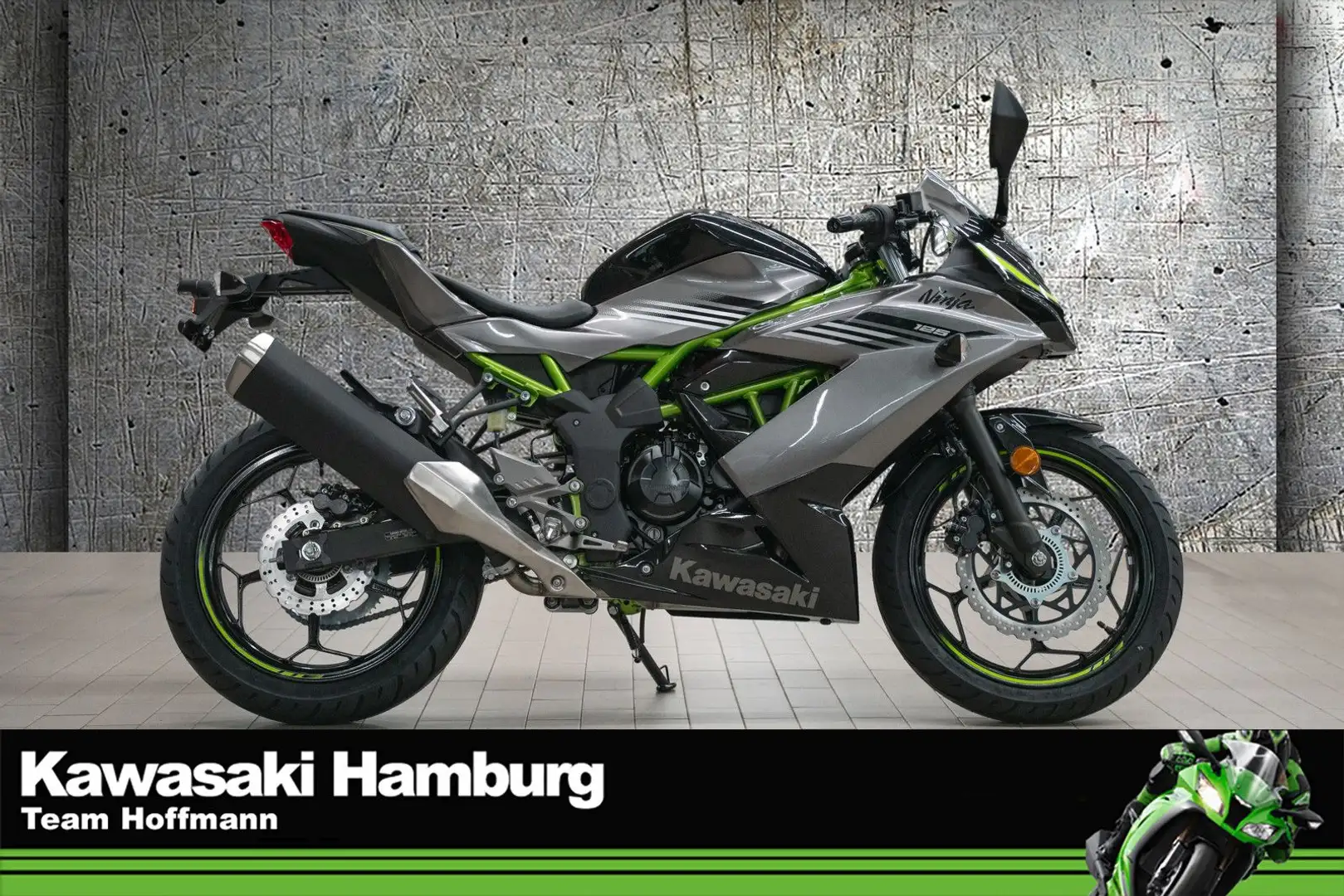 Kawasaki Ninja 125 4 JAHRE WERKSGARANTIE, Lieferservice Szürke - 1