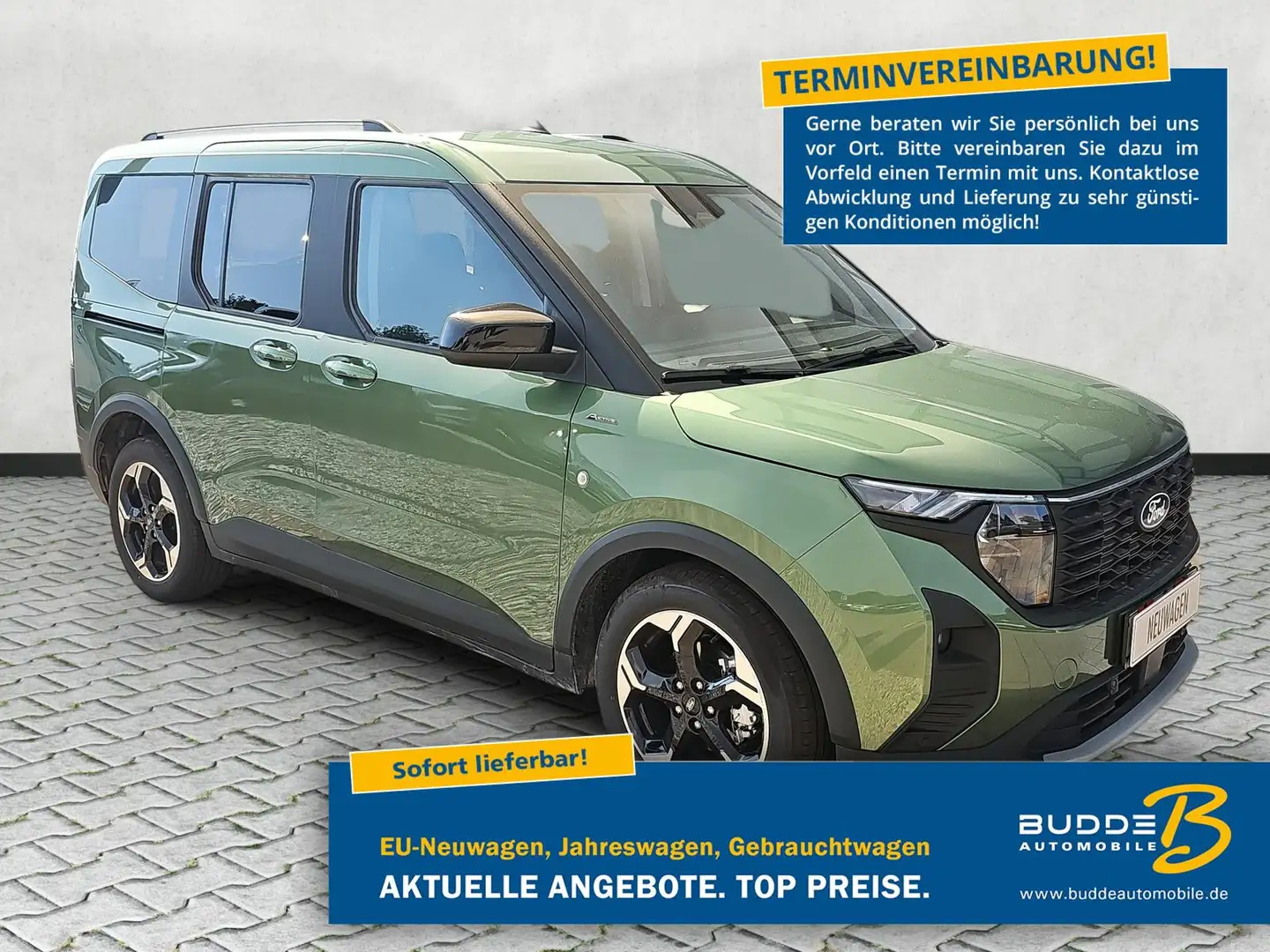 Ford Tourneo Courier 1.0 EB Active Navi Kamera BLIS Verde - 1