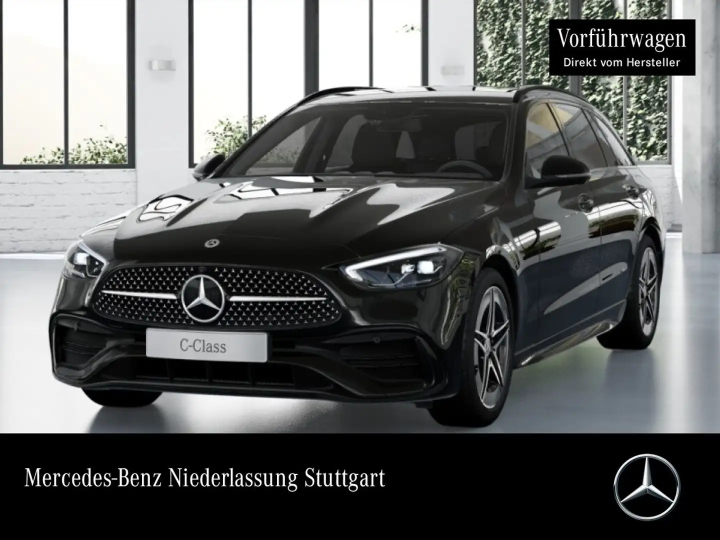 Mercedes-Benz C 300 e T AMG+NIGHT+360+AHK+LED+TOTW+KEYLESS+9G Schwarz - 1